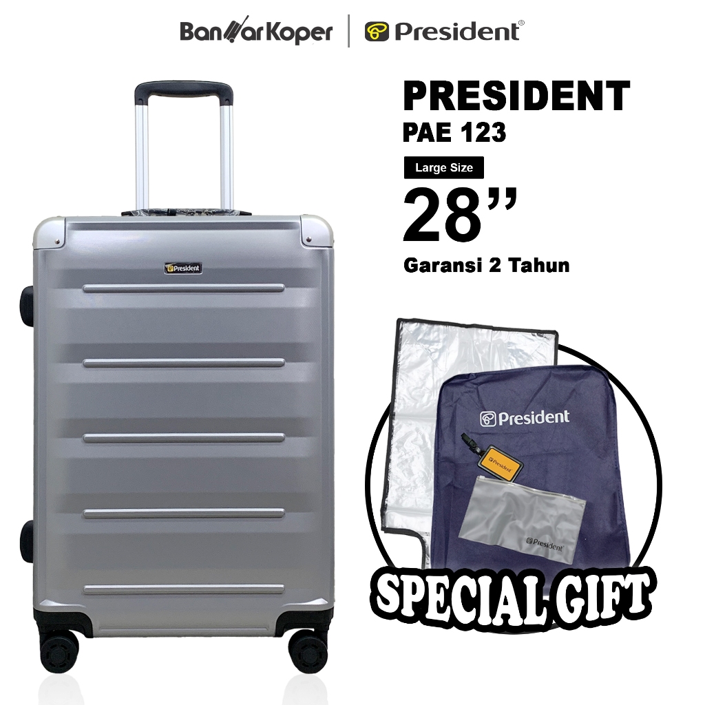 President PAE123 Koper 28 Inch Hardcase SPC TSA Lock Expandable