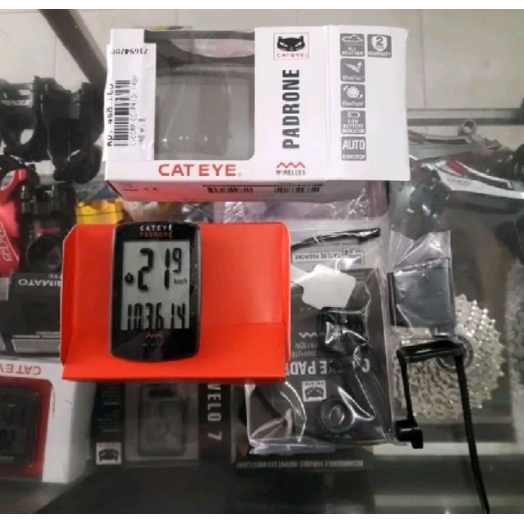 SPEEDOMETER SEPEDA CAT EYE PADRONE WIRELESS
