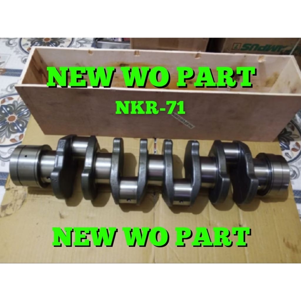 Crankshaft Kruk as ker as NKR71 NKR-71 NKR66 Mesin 4HF1 4HG1