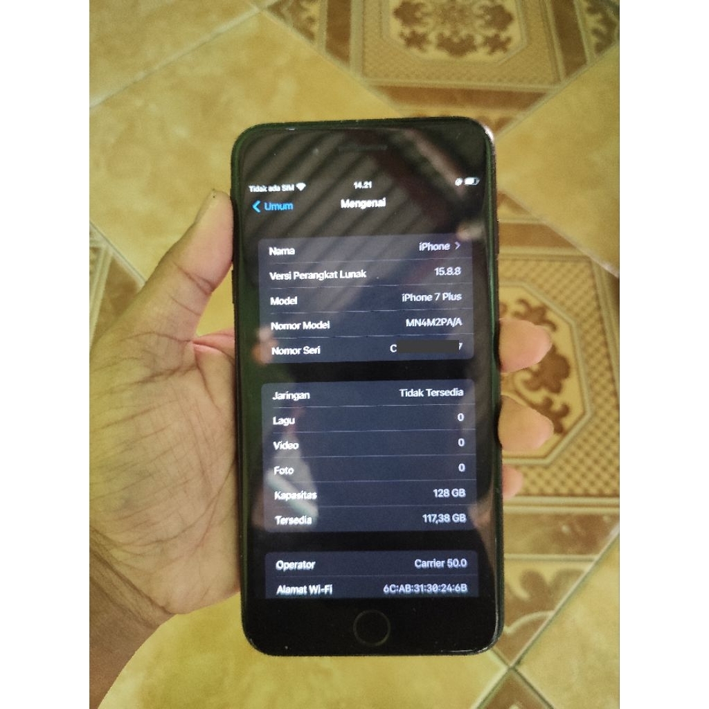 ip 7+ 128gb ex ibox