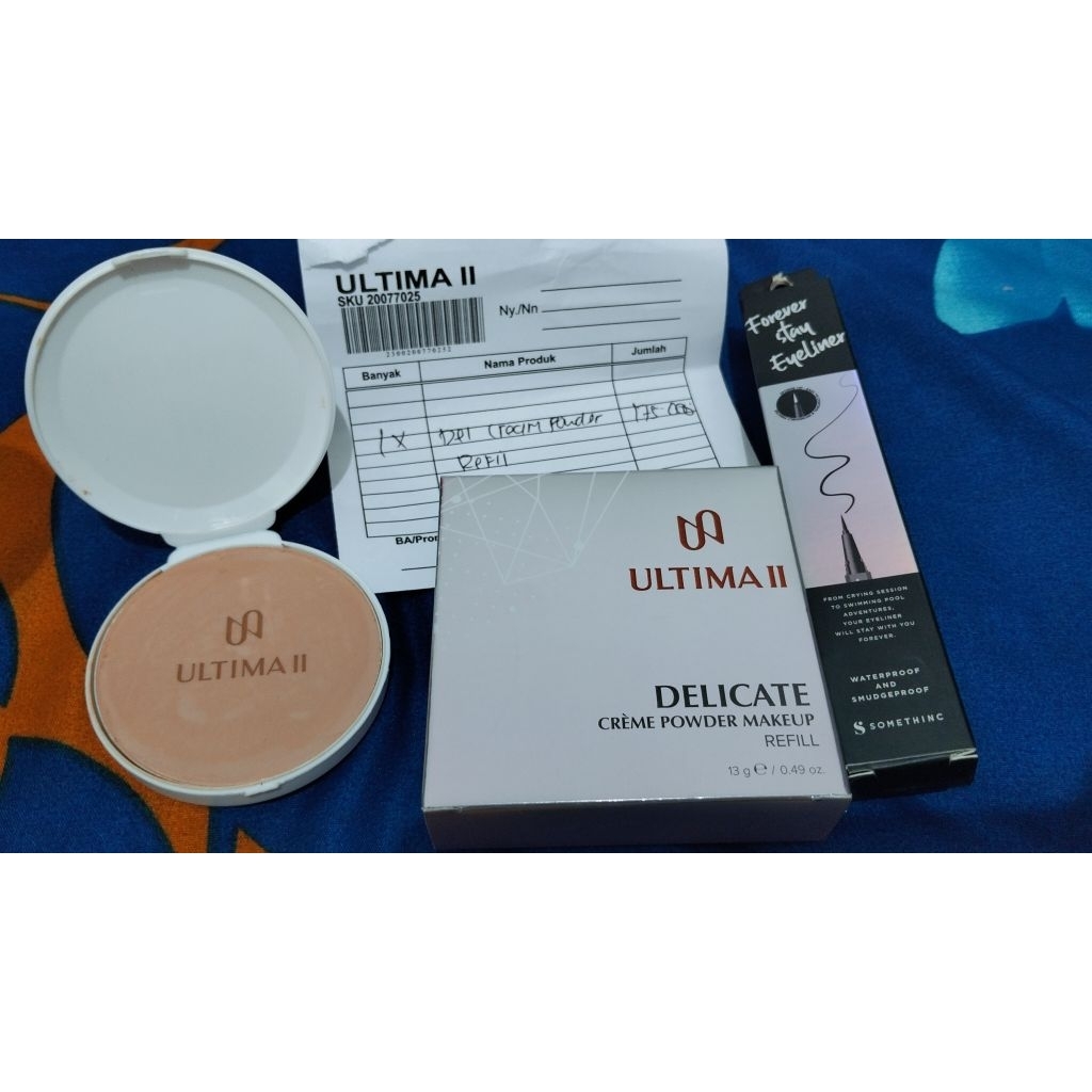 Bedak basah/Bedak Padat Ultima II Delicate Cream - Coverage Penuh, Tahan Lama, Ringan