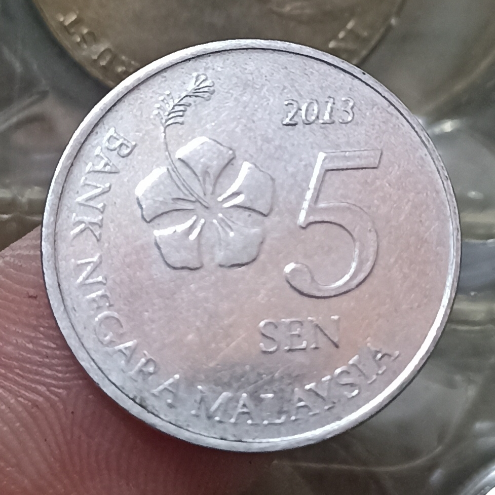 Uang Kuno Malaysia 5 Sen
