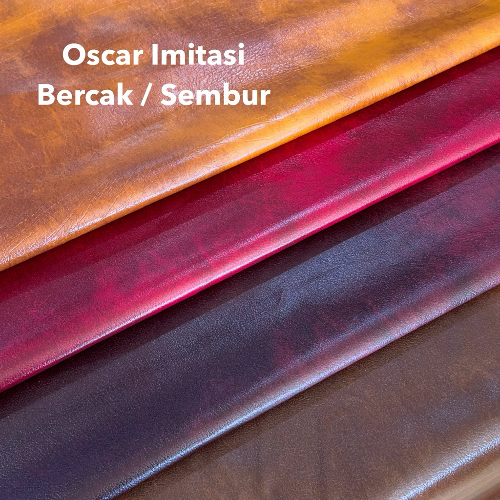 Kain Oscar Bercak Sembur Imitasi Perlak Sofa Bahan Kulit Sintetis Furniture Dekoras