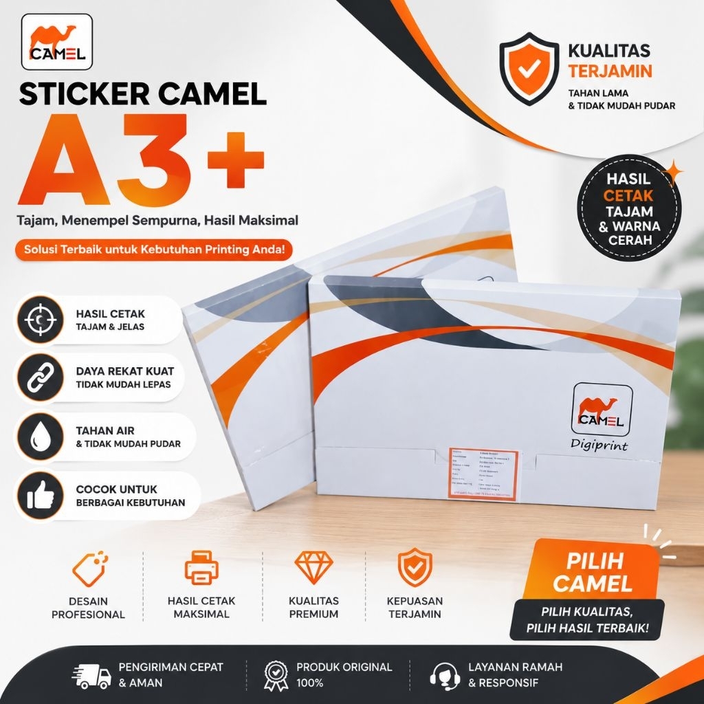 sticker camel vinyl A3+