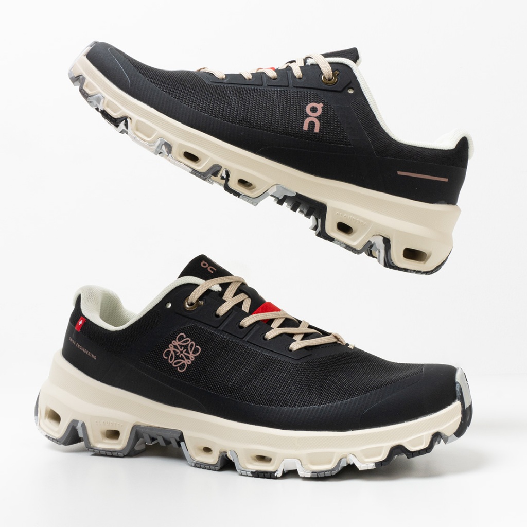 Sepatu Trail Pria Cloudventure LOEWE Black Running And Hiking