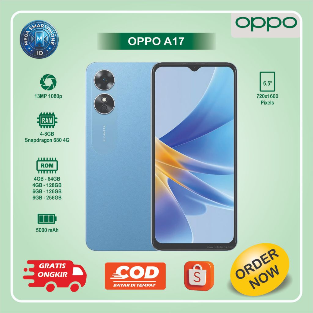 OPPO A17 | HP Second batangan