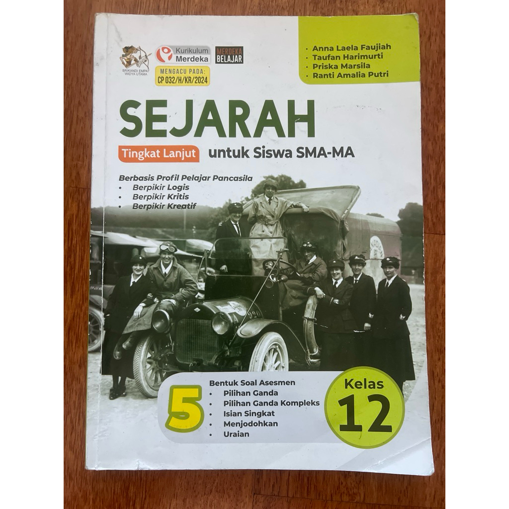 Buku Sejarah Tingkat Lanjut SMA 3/Kelas 12 | Pelajaran Peminatan