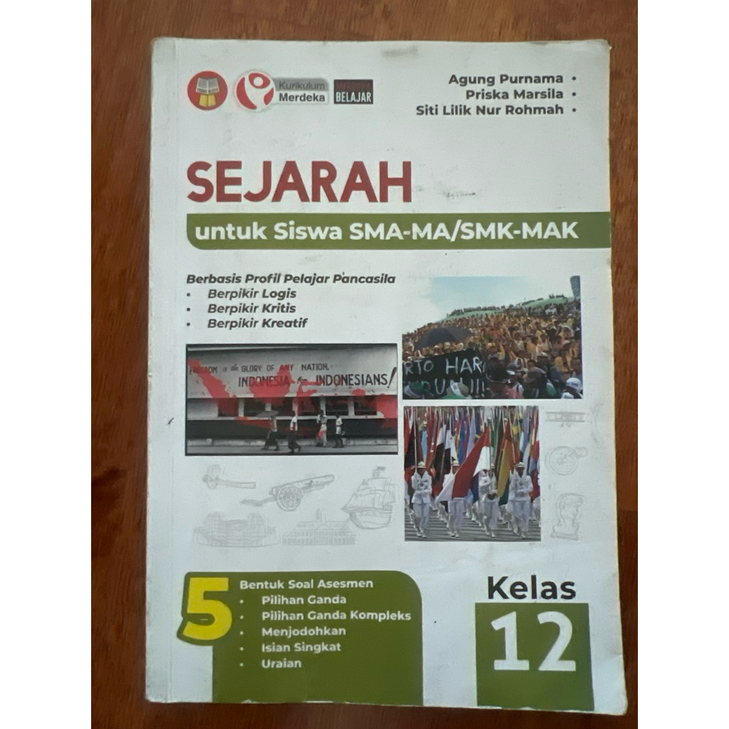 Buku Sejarah Indonesia SMA 3/Kelas 12 | Sejarah Wajib