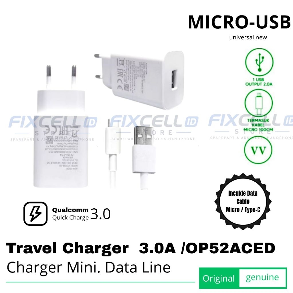 CHARGERAN CASAN VIVO Y15S Y01 Y02 CASAN ORI MICRO USB