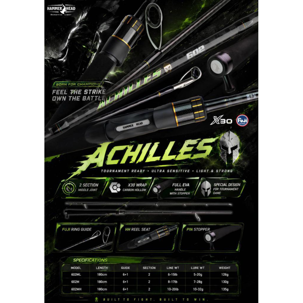 Joran Hammerhead ACHILLES 180cm-Carbon XWRAP FUJI