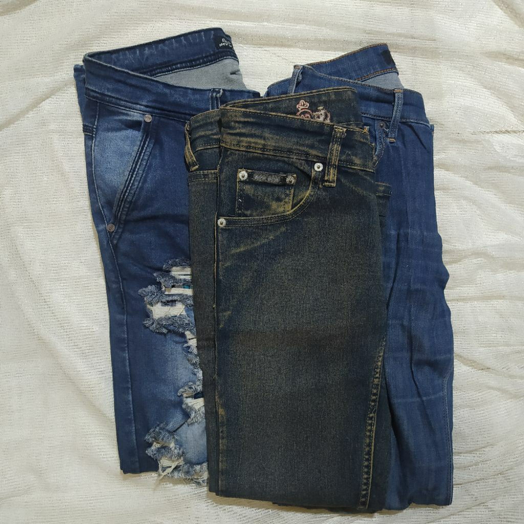 PL Like New - Distressed Jeans [ BASIC NTF MAN ] PREMIUM Unisex NEW COLLECTION