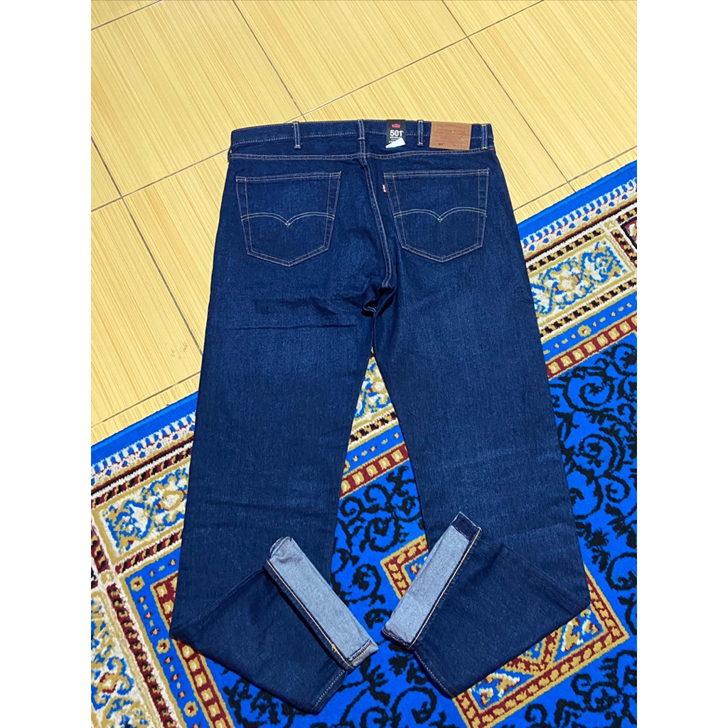 Celana Jeans Levis 501 Blue Navy Color - size 42