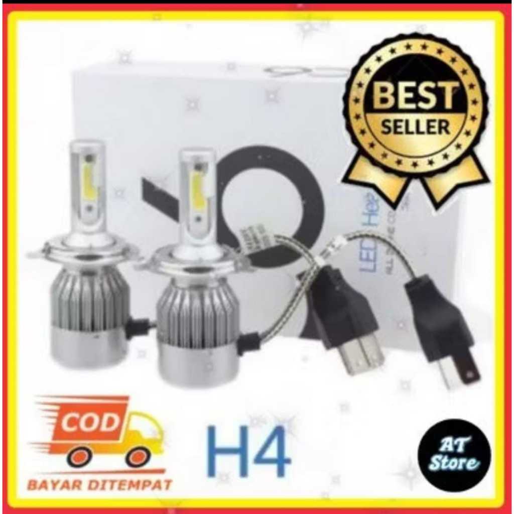 (2pcs) [ORIGINAL 100%] Led H4 | H11 LAMPU MOBIL LED C6 H4 | C6 H11 / Avanza / Grandmax / L300 / Cant