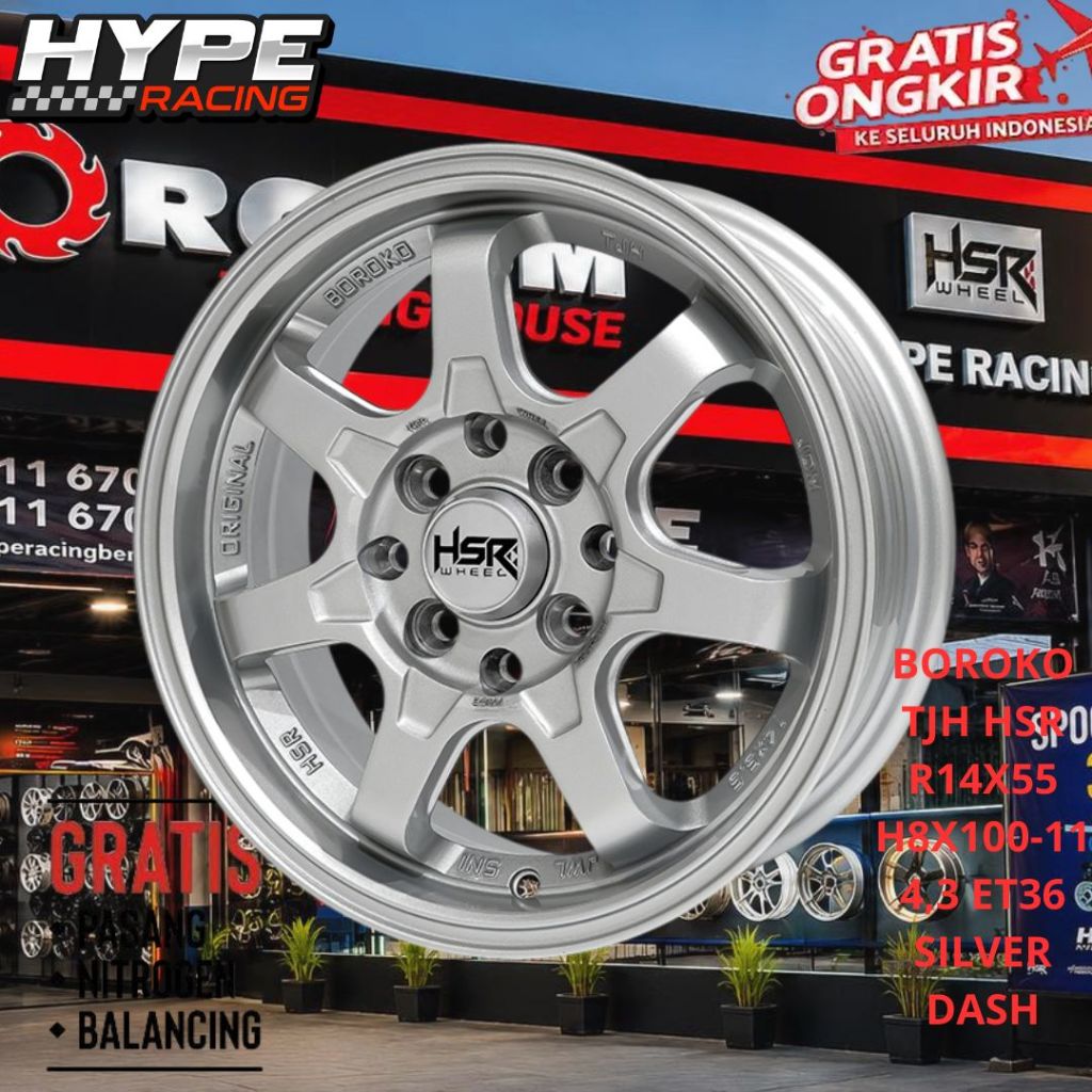 Pelek/Velg Palang 7 Tjh HSR Te37 R14 Avanza,Agya,Sigra