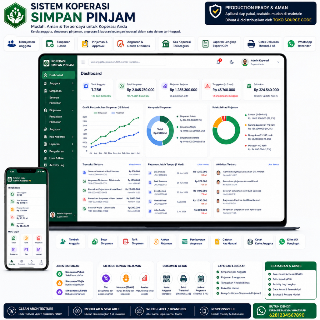 Sistem Koperasi Simpan Pinjam Laravel