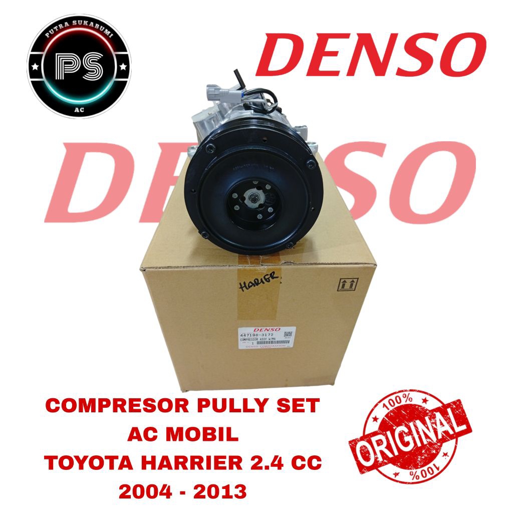 COMPRESOR KOMPRESOR AC MOBIL TOYOTA HARIER HARRIER 2.4 CC 2004 - 2013 ORIGINAL DENSO
