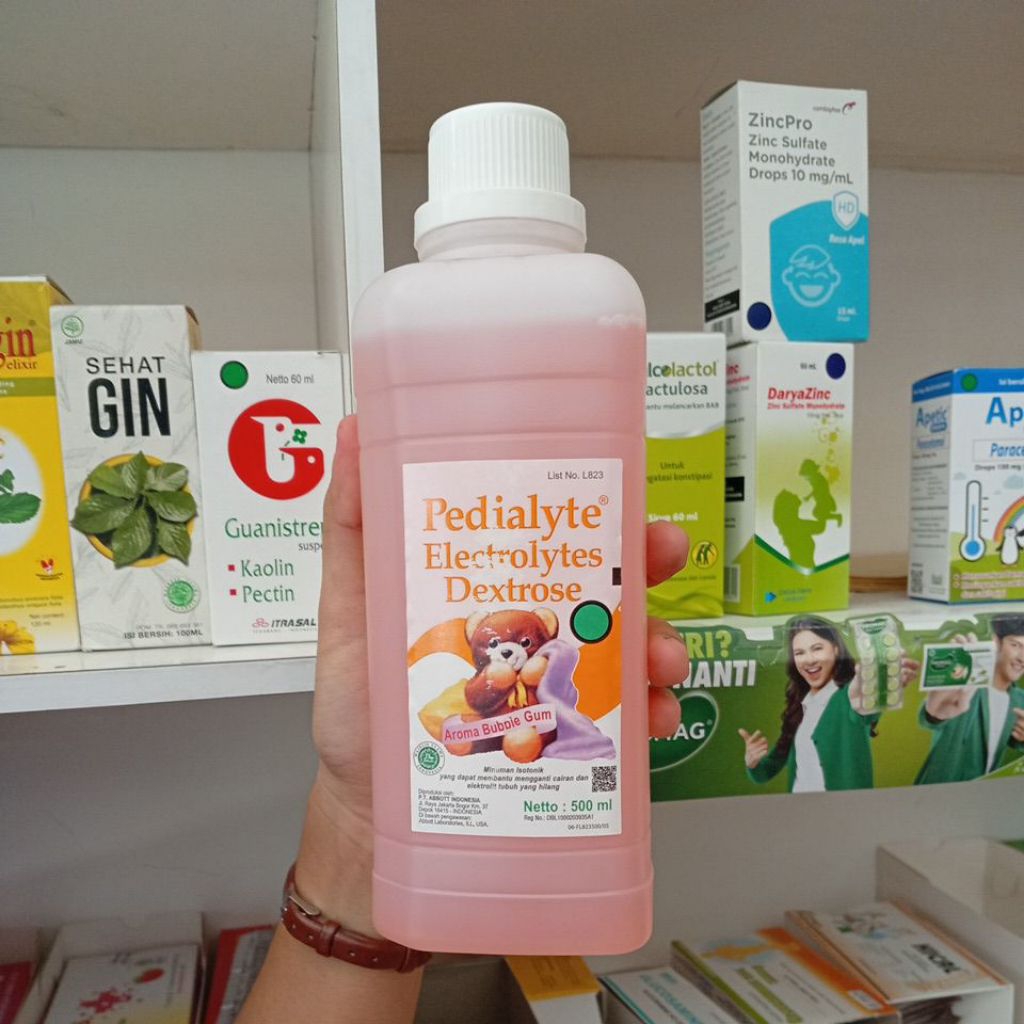 Pedialyte-Electrolytes Dextrose-Aroma Bubblegum 500 ml