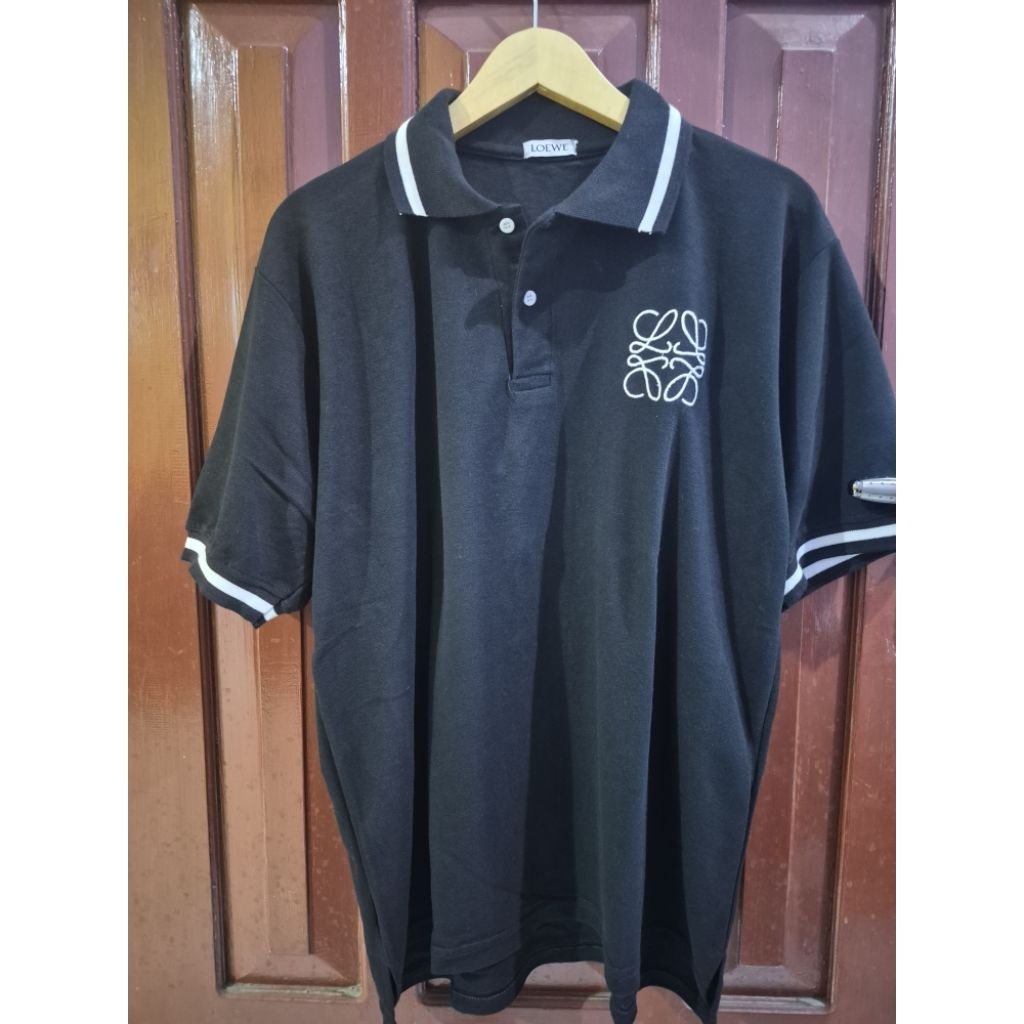 Baju pollo shirt loewe logo bordir reguler fit