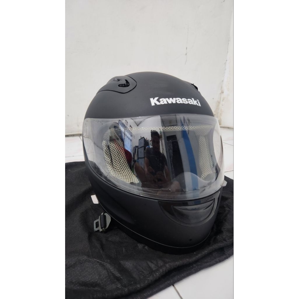 Helm Fullface Original Kawasaki Bawaan Ninja 250
