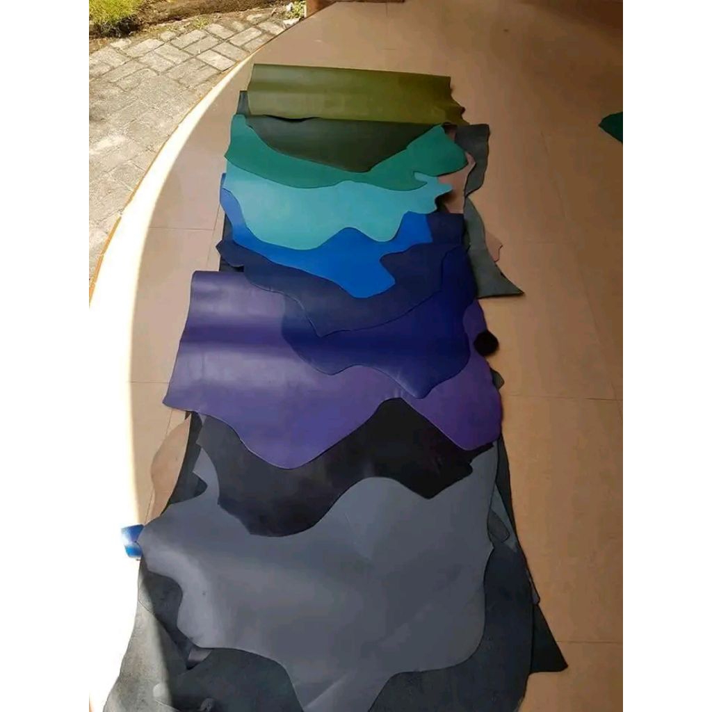 Kulit Samak Lembu Asli Magetan Utk Bahan Tas Sepatu Dompet DLL