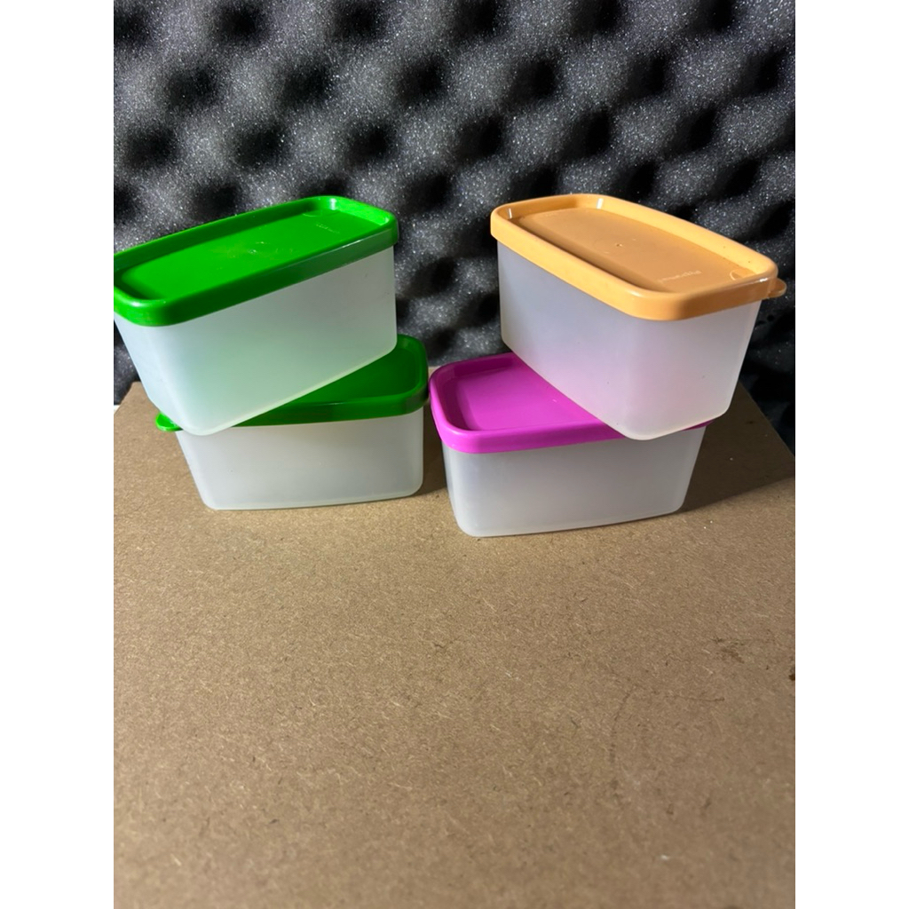 paket mini square round tupperware
