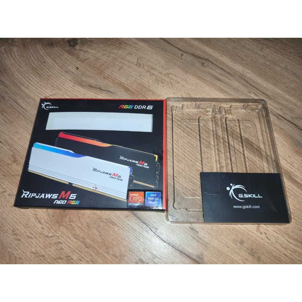 RAM G.SKILL Ripjaws M5 Neo RGB 64GB 2x32GB DDR5 6000Mhz fullset like new bekas seken 2nd- F5-6000J36