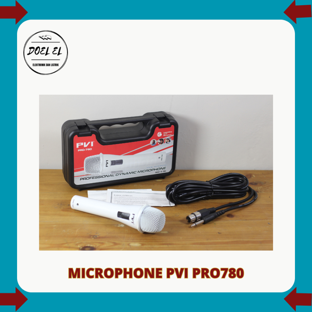 MICROPHONE PVI PRO - 780 | MIC KABEL MERK PVI