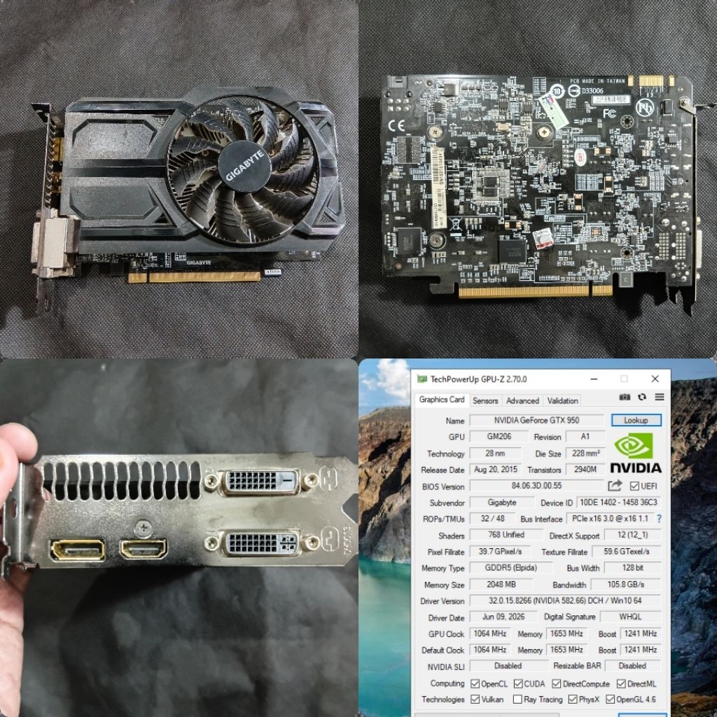 GPU Gigabyte GTX 950 2GB