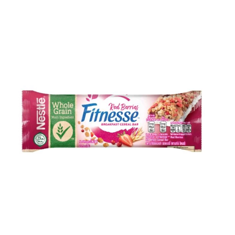 NEW Import NESTLE Fitnesse Red Berries Cereal Protein Bar (Halal)
