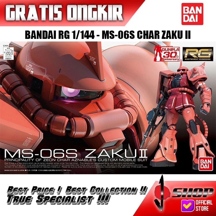 RG 1/144 MS-06S CHAR ZAKU-II