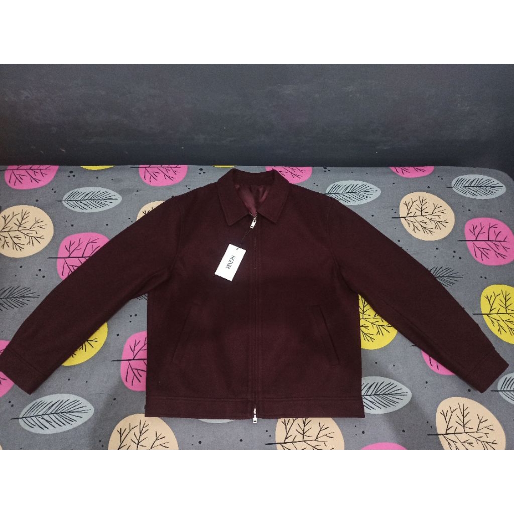 Wool Fiber Maroon Jacket SIGNORE