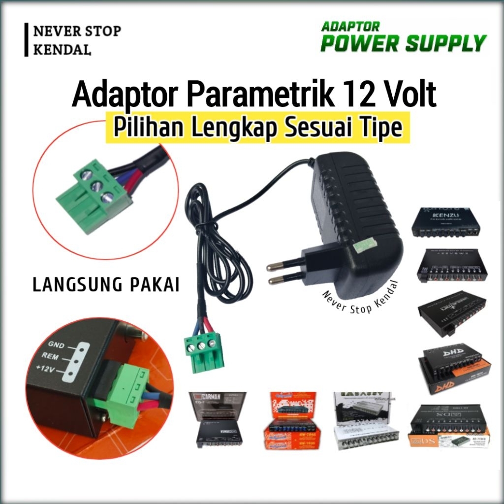 ADAPTOR PARAMETRIK EQUALIZER MOBIL SUBWOOFER 12 VOLT