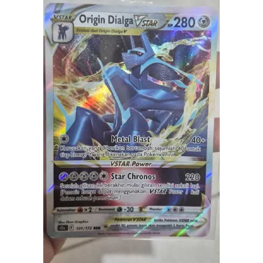 Kartu Pokemon TCG Indonesia Origin Dialga Vstar