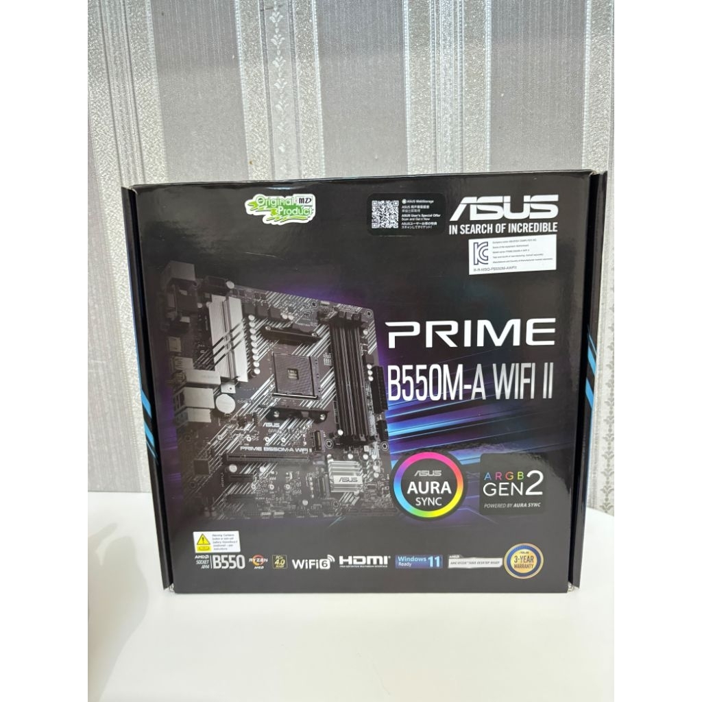 (Second) ASUS Motherboard Prime B550M-A Wifi II (AMD, AM4, DDR4)
