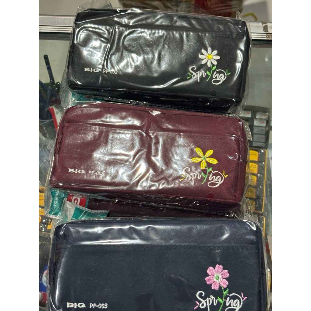 Tempat pensil aesthetic/Dompet pensil/Tempat pensil Resleting bahan
