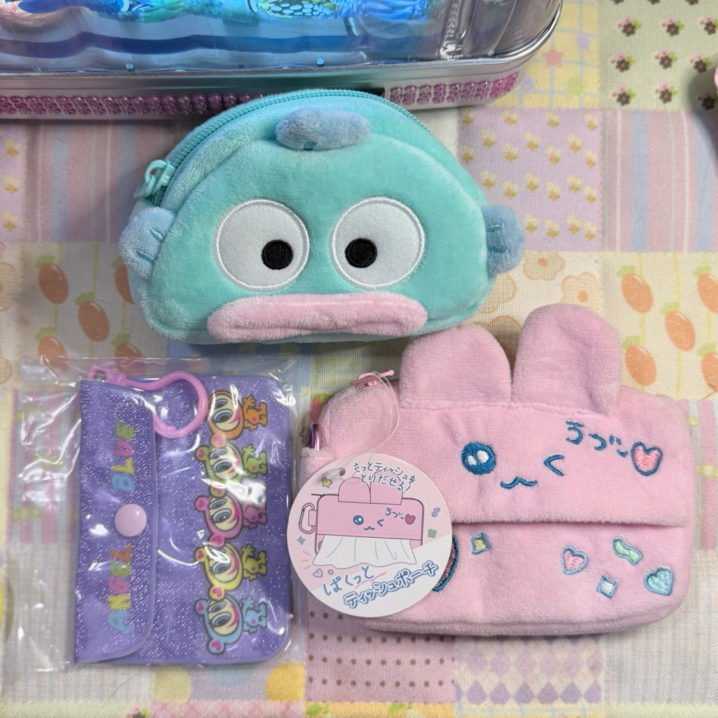 [UPDATE] Hangyodon Pouch With Mirror Kaca Angel Blue Pouch Choigosim Tissues Pouch Original New Sanr