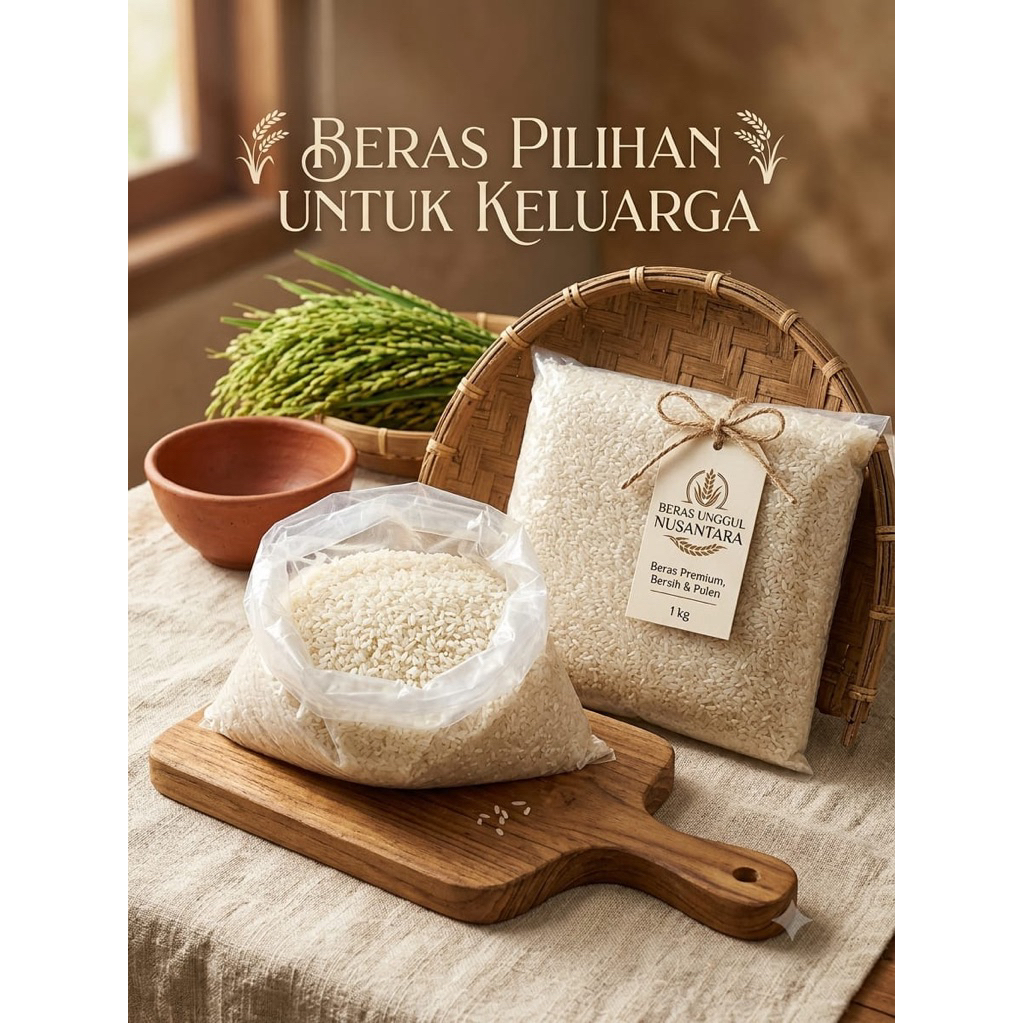 Beras Basmati Abu Nawas 1kg - Premium, Selera Timur Tengah