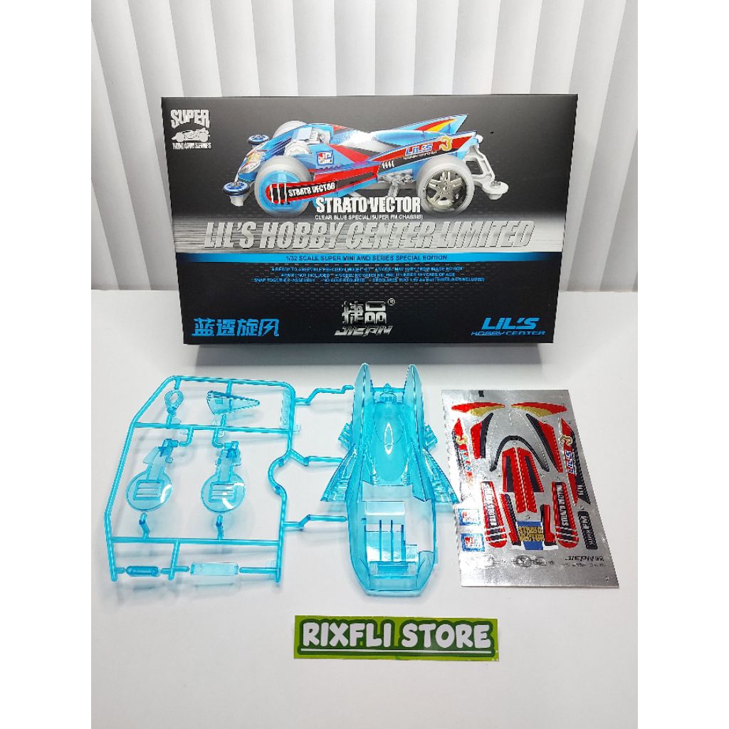 Body Tamiya KIT JIEPIN Series STRATO VECTOR CLEAR BLUE SPECIAL LILS HOBBY CENTER LIMITED Dapat Box n