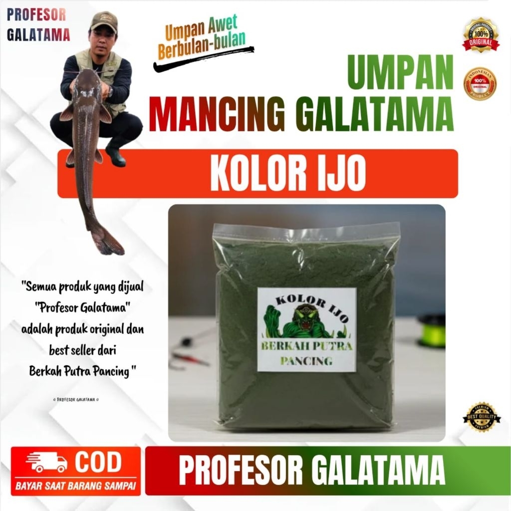 Umpan mancing Galatama lele kolor ijo