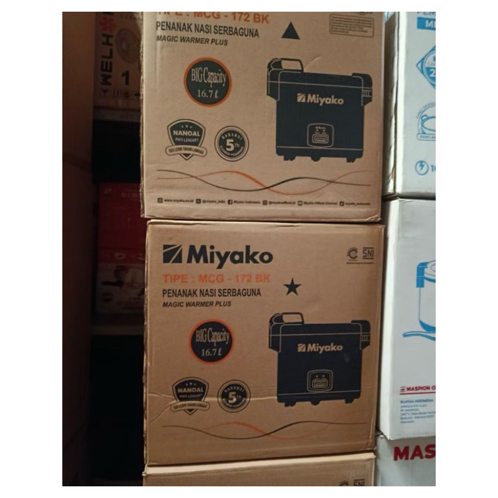 Magic com miyako MCG 172 / Magic com miyako kapasitas besar 6 liter Beras 17 Liter Nasi Masak Dan Me