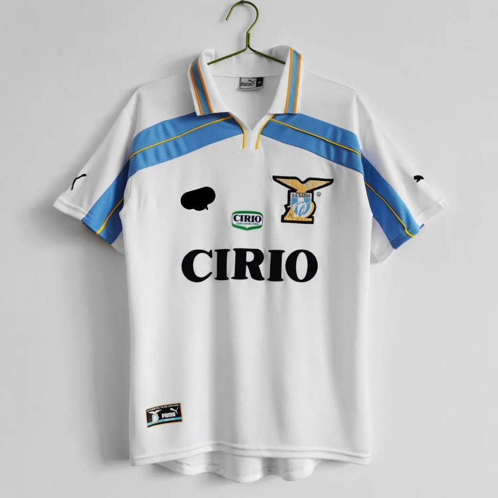 Jersey retro lazio 3rd putih cirio 1998 1999 grade ori