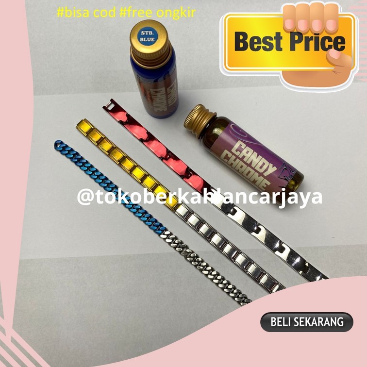 (OLES) 20 ML CANDY CHROME Cat logam pewarna logam asli termurah cat candy chrome isi 20 ML Cat Logam