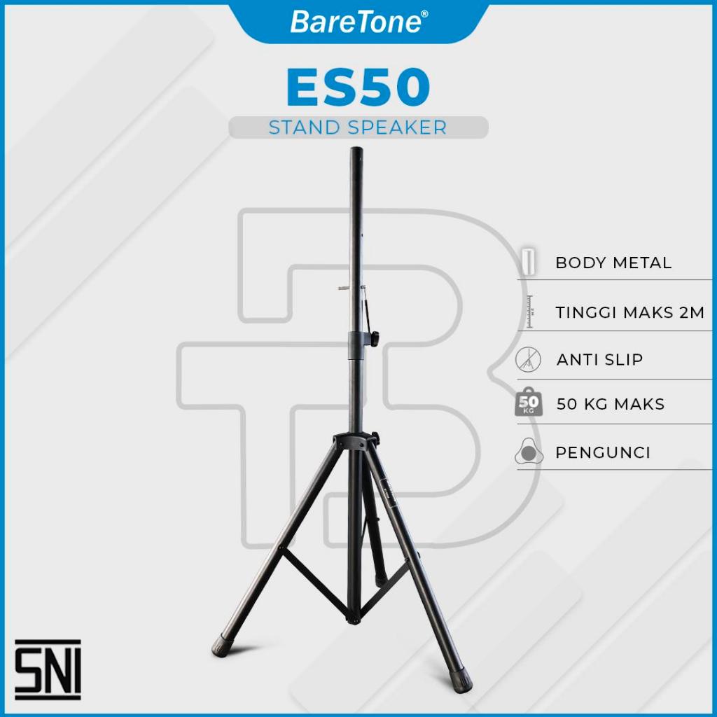 [ Satuan Harga 1 Pcs ] Stand Speaker Baretone ES50 ES 50 Original Tripod ES-50 Baretone Stand Cagak 