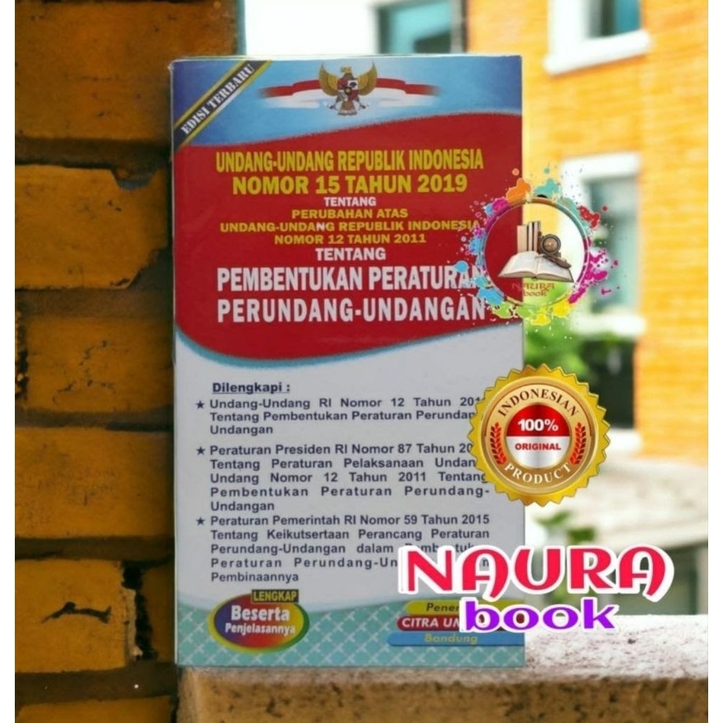 undang undang ri no 15 tahun 2019 tentang perubaha uu 12 tahun 2011 tentang PEMBENTUKAN PERATURAN PE