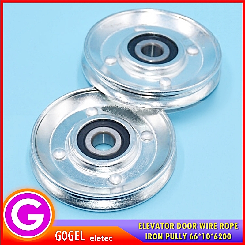 Elevator door wire rope roller 66 11 6200 mitsubishi elevator door wire rope pulley roller seling pi