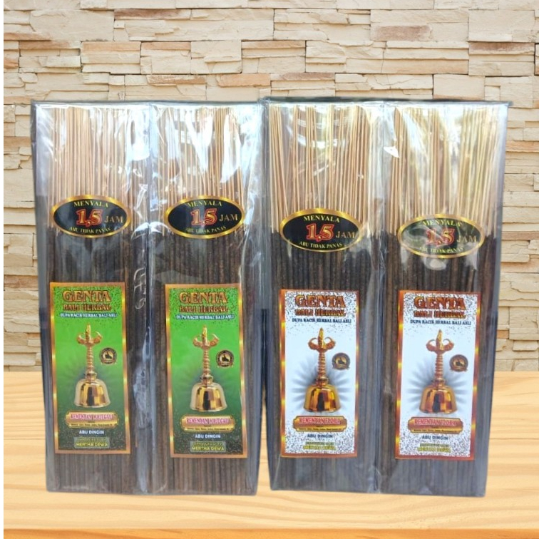 Hio Dupa Pepel Genta Premium Menyala 1,5 jam, Dupa Racik Herbal, Dupa Asli Bali, Dupa Aromaterapi, P