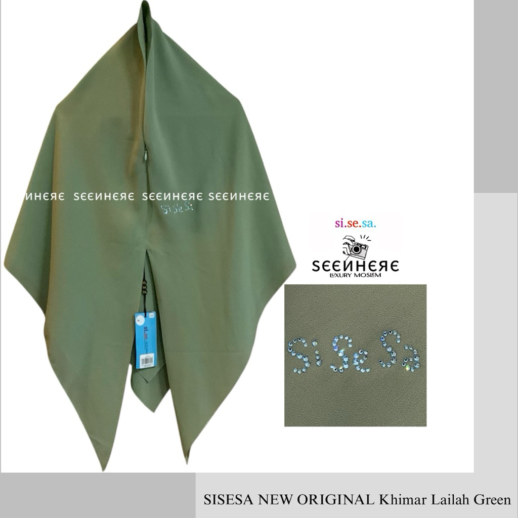 SISESA NEW ORIGINAL GUARANTEED - Khimar Lailah Green
