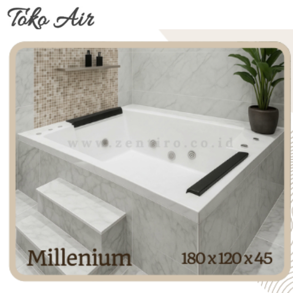 ZENTIRO Bathtub Jacuzzi Standing MILLENIUM | Bathtub Whirlpool