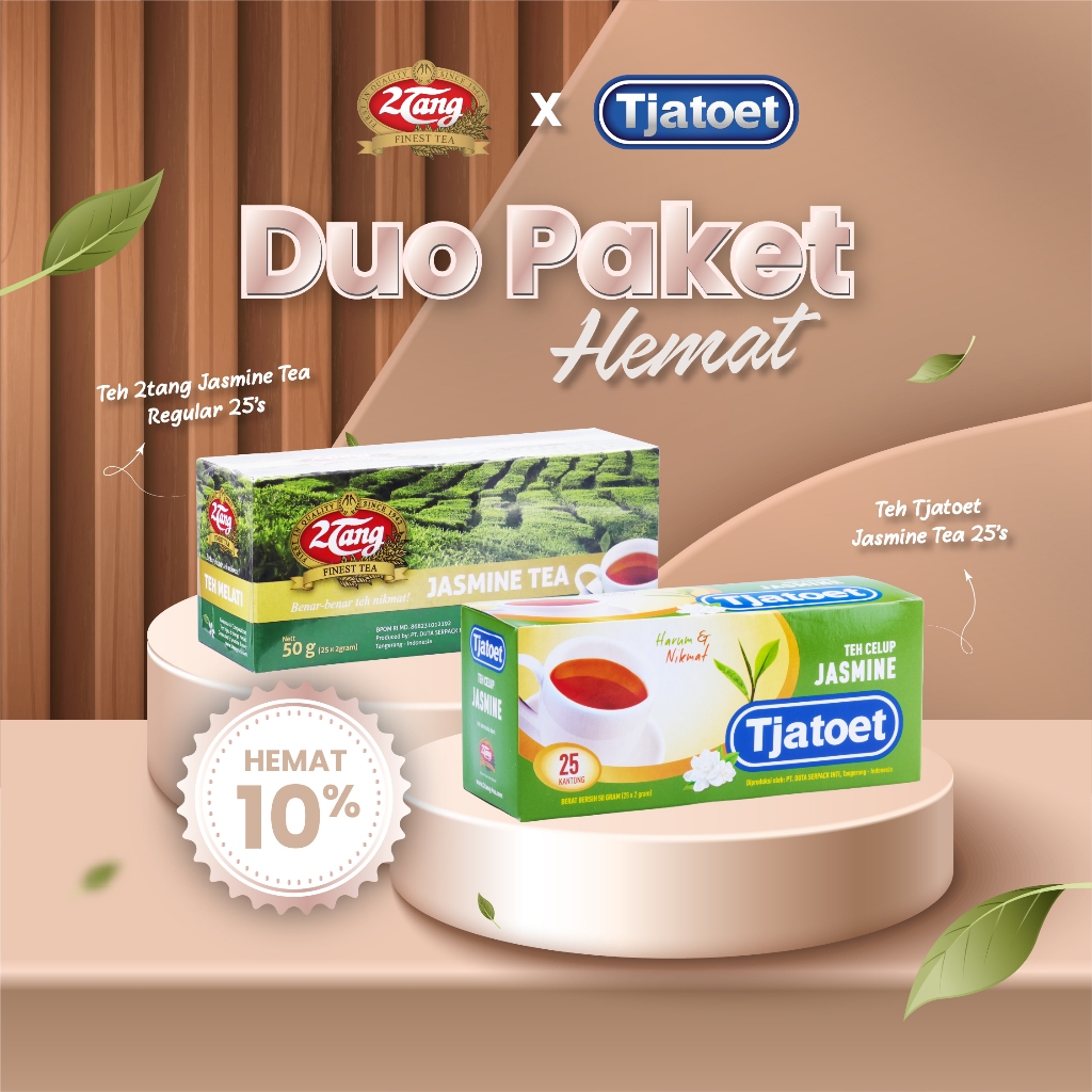 [EXCLUSIVE BUNDLING] 2Tang Jasmine tea Reguler + Tjatoet Jasmine Tea