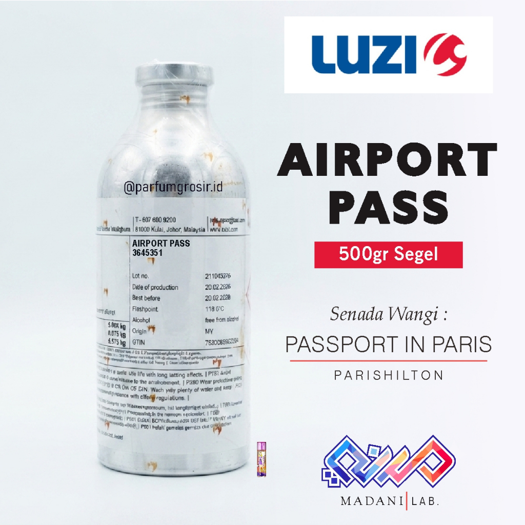 AIRPORT PASS | Senada Parfum Paris Hilton Passport dari Luzi | 500gr Segel